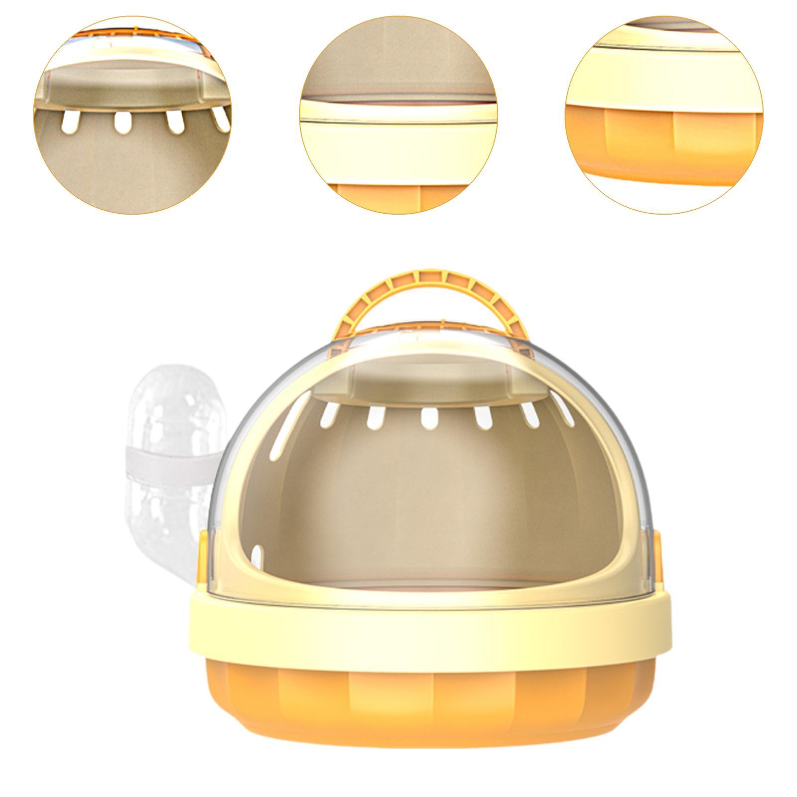 Hamster Carrier Cage with Water Bottle Habitat Hamster Travel Carrier Pet Outgoing Cage for Chinchilla Hedgehog Dwarf Hamster