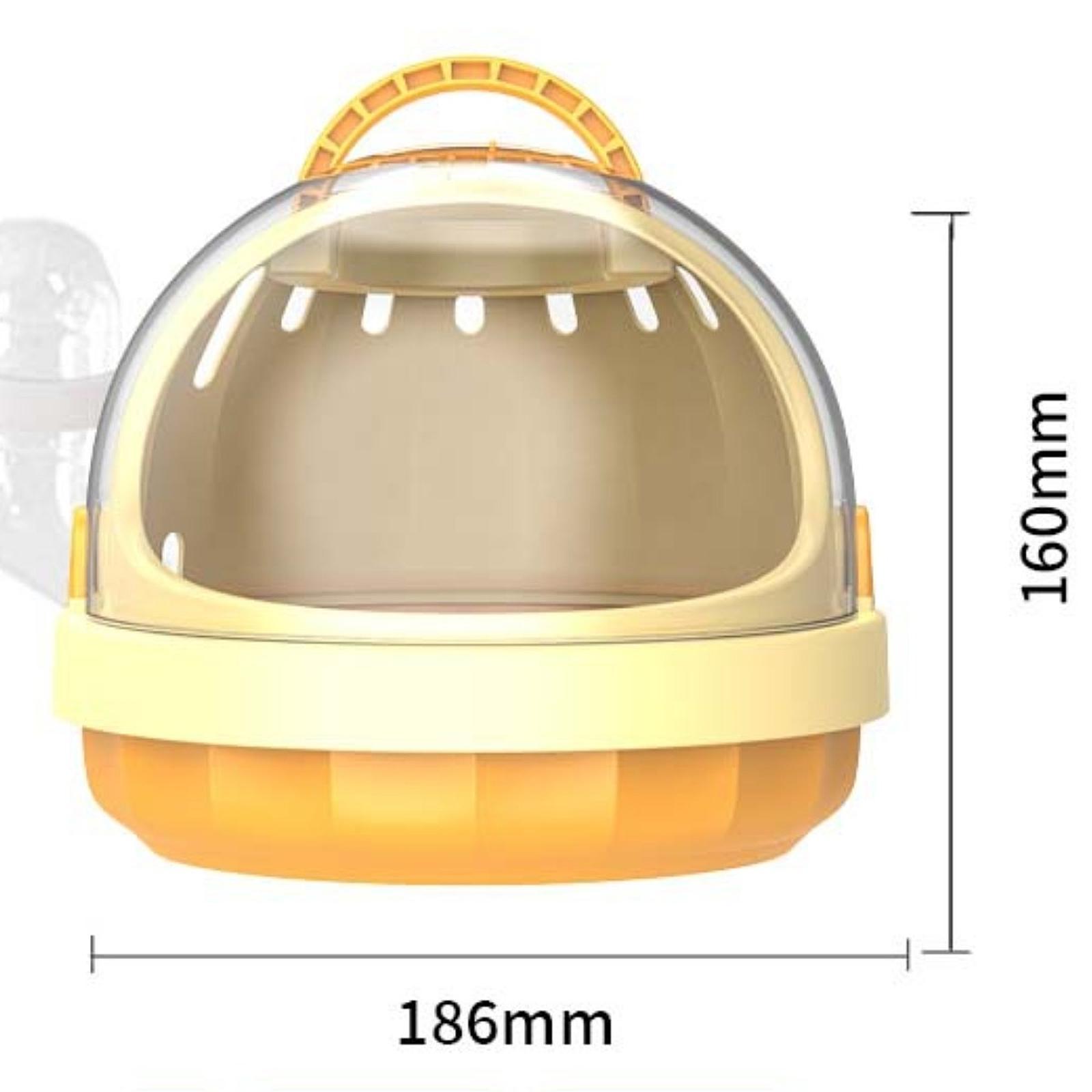 Hamster Carrier Cage with Water Bottle Habitat Hamster Travel Carrier Pet Outgoing Cage for Chinchilla Hedgehog Dwarf Hamster