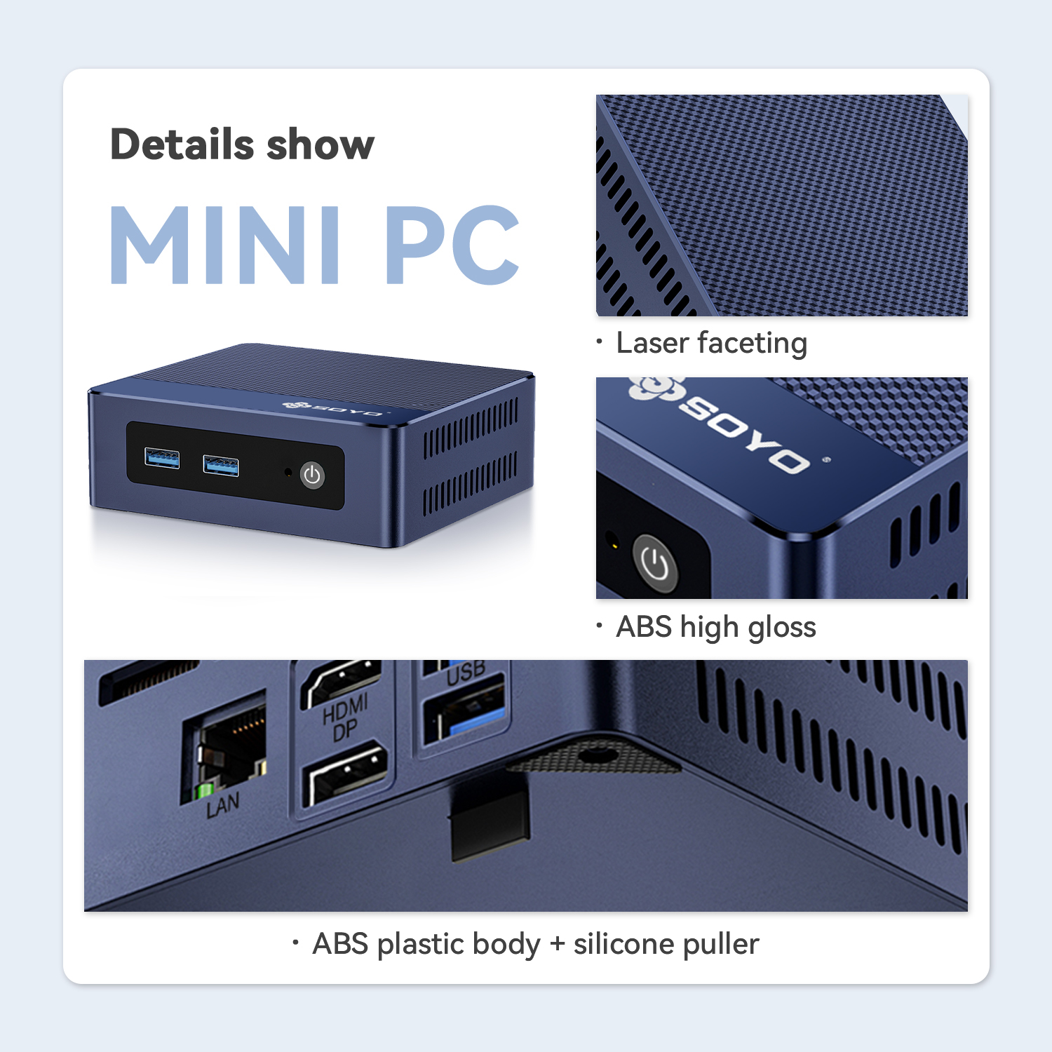 SOYO M4 Plus 미니 PC Intel Twin Lake N150 CPU Windows 11 Pro 16GB