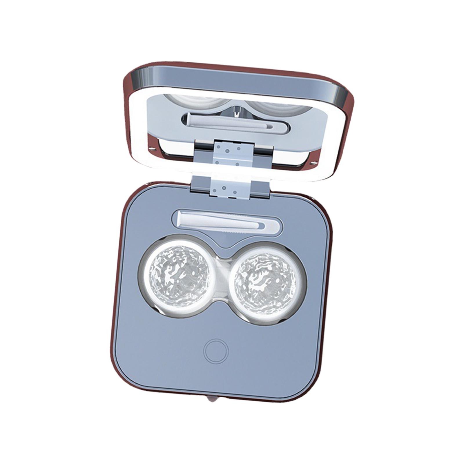 Contact Lens Ultrasonic Cleaning Box Eye Contact Lens Case Travel Storage Portable Mini USB Rechargeable Cleaner Container