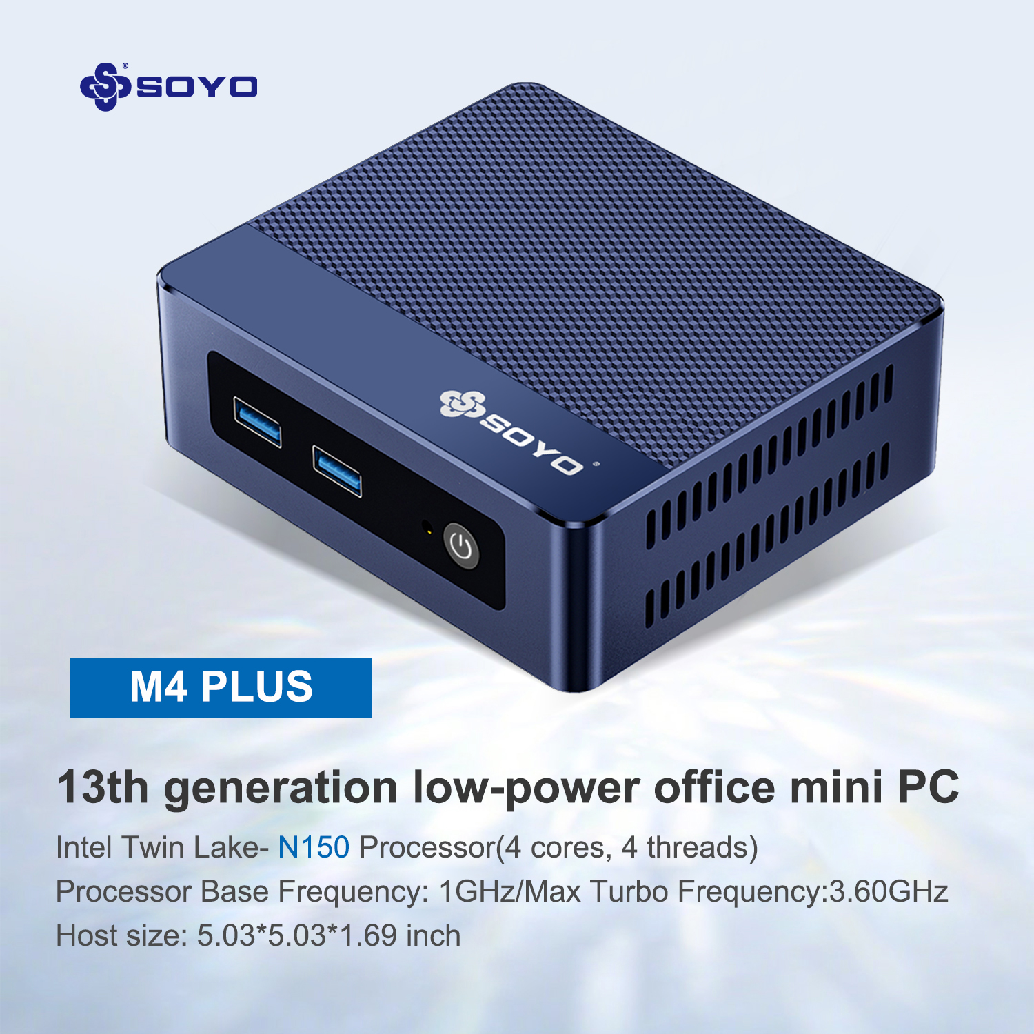 SOYO M4 Plus 미니 PC Intel Twin Lake N150 CPU Windows 11 Pro 16GB